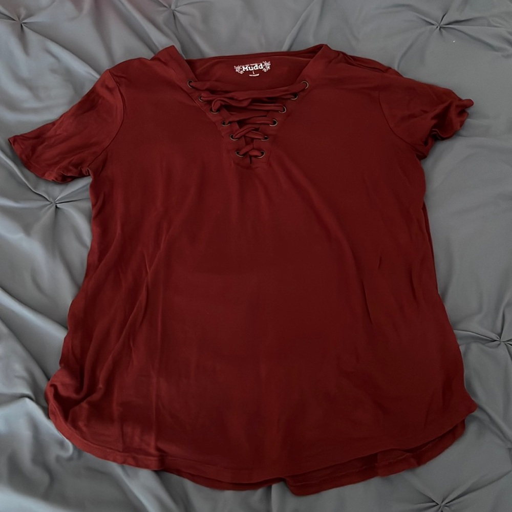 Maroon Cross T-Shirt